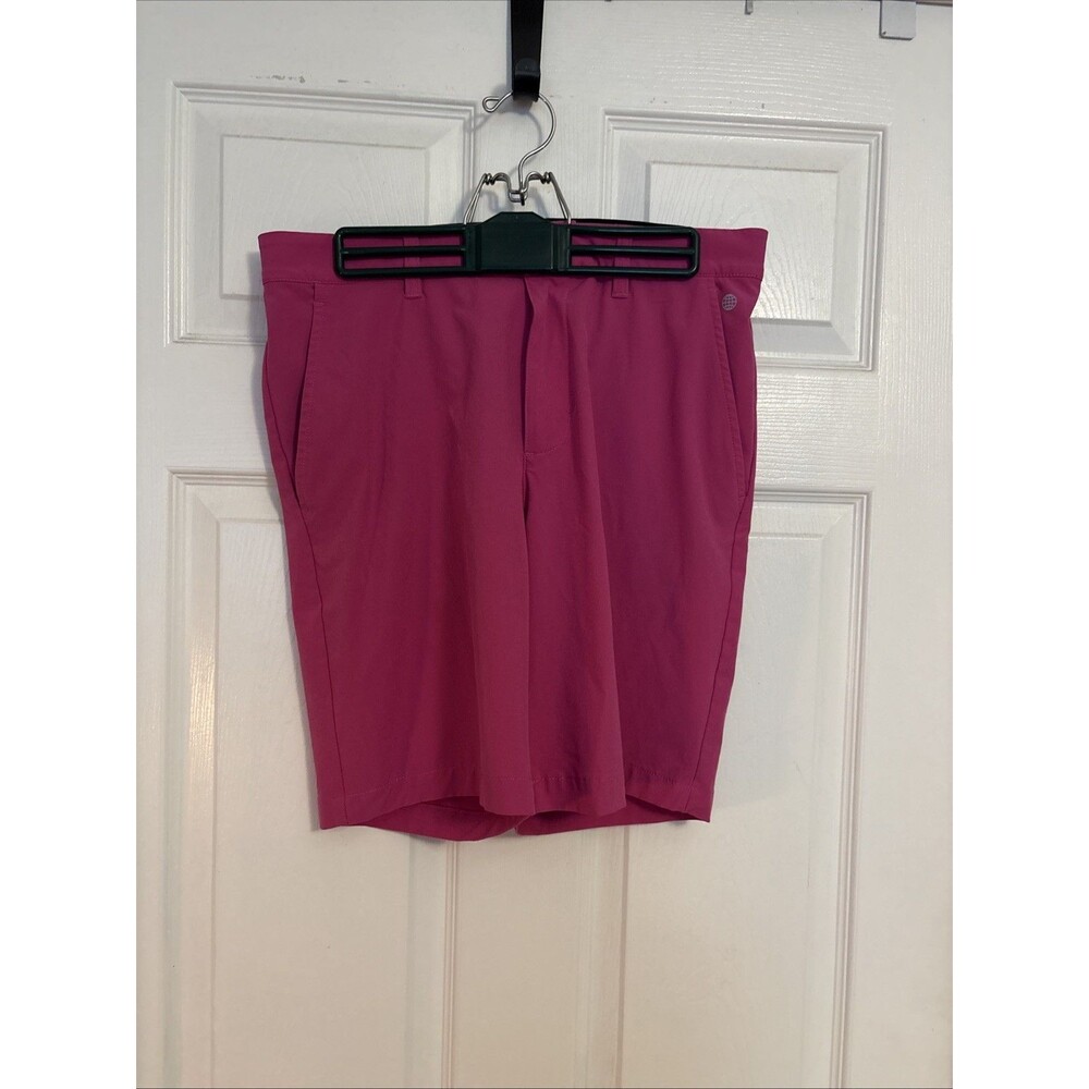 Adidas Ultimate 365 Golf Bermuda Shorts Size 30” Waist Lucid Fuchsia Pocket Logo